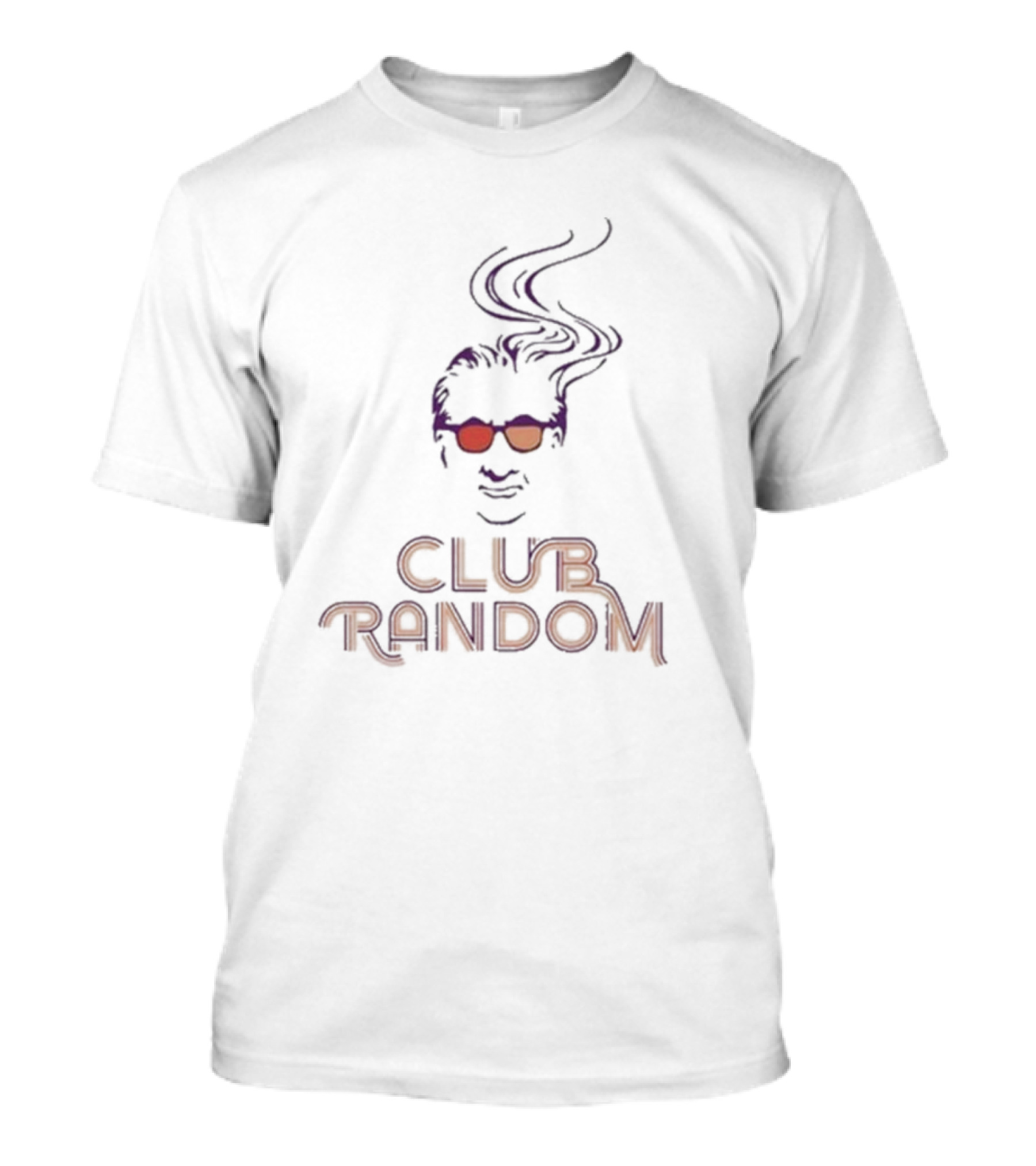 Club Random Smoky Sunglasses Face T-Shirt
