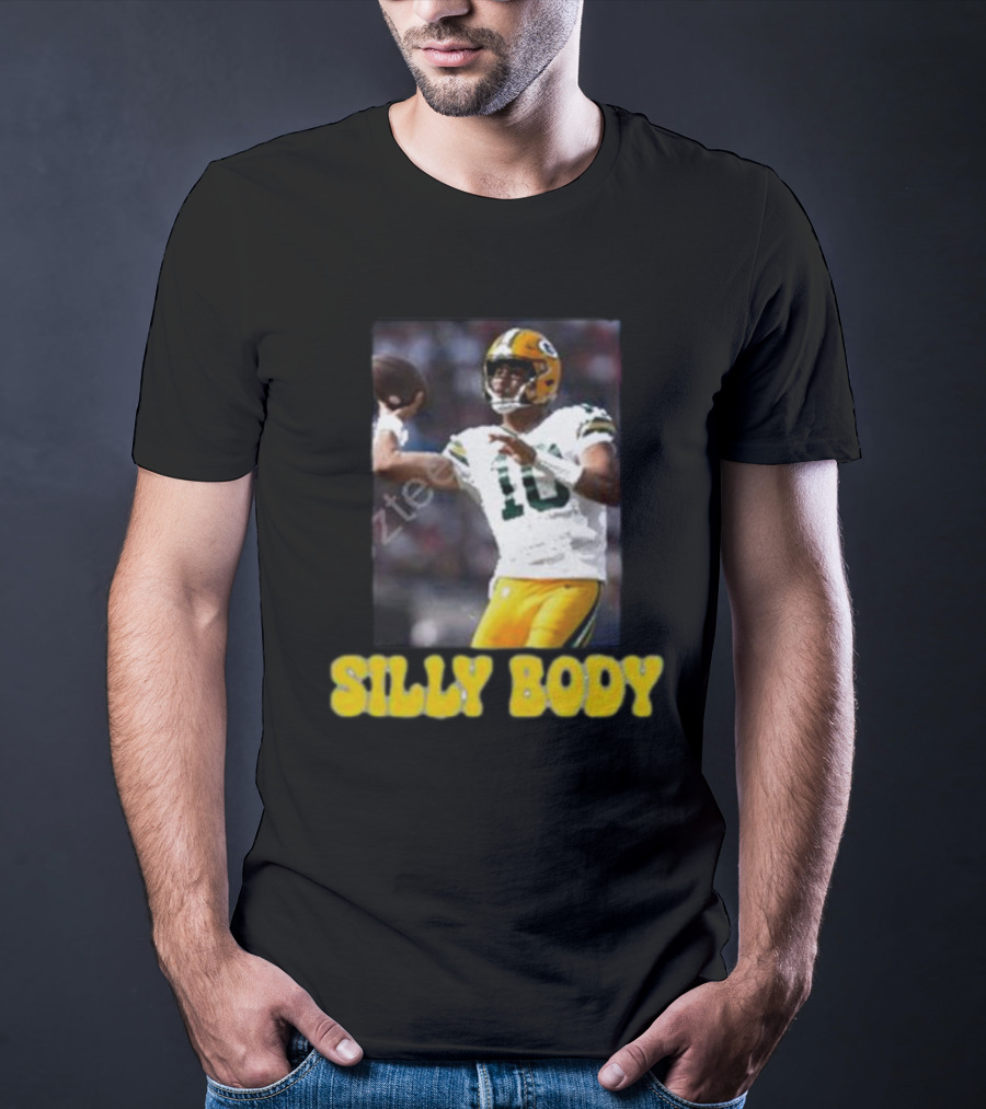 Green Bay Packers Silly Body Jordan Love Football T-Shirt
