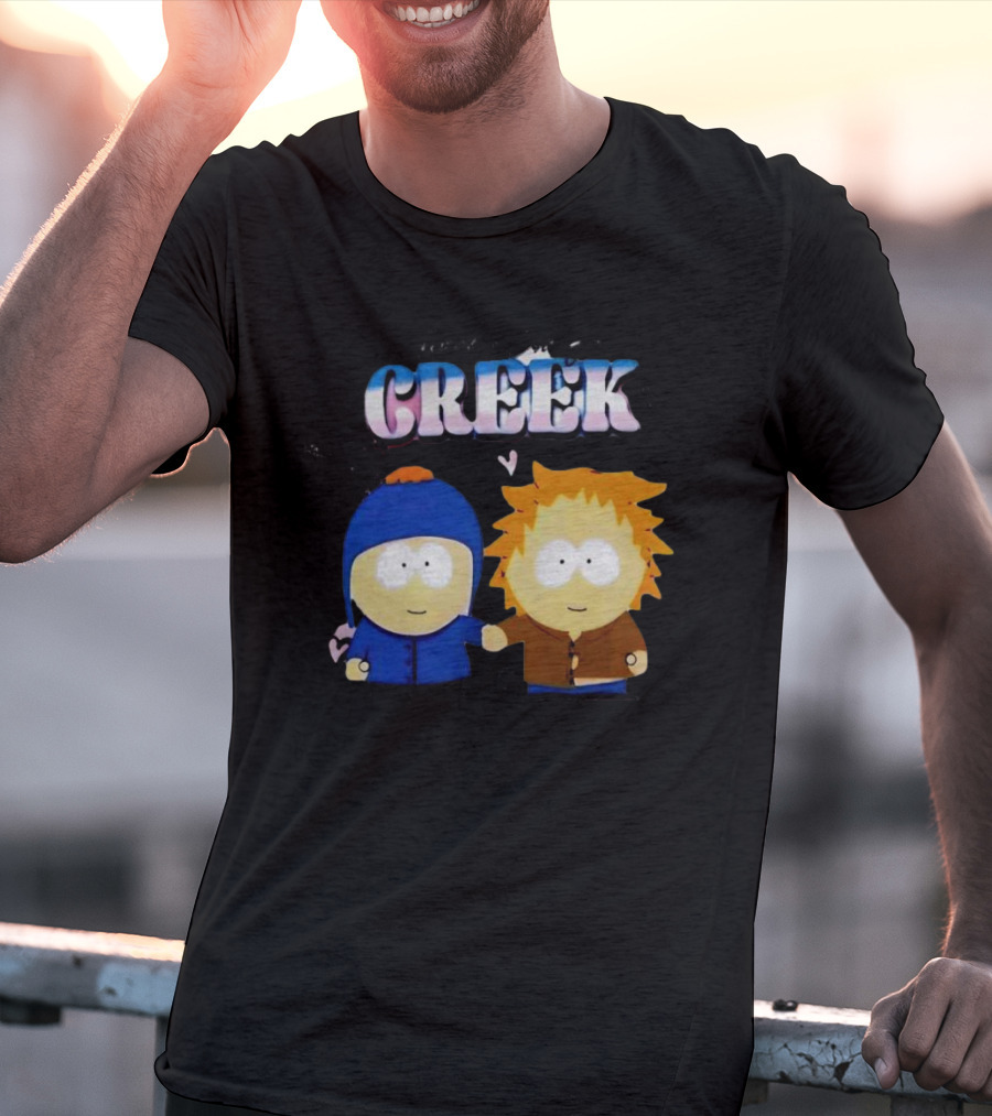 Tweek And Craig Creek Cartoon Hearts T-Shirt