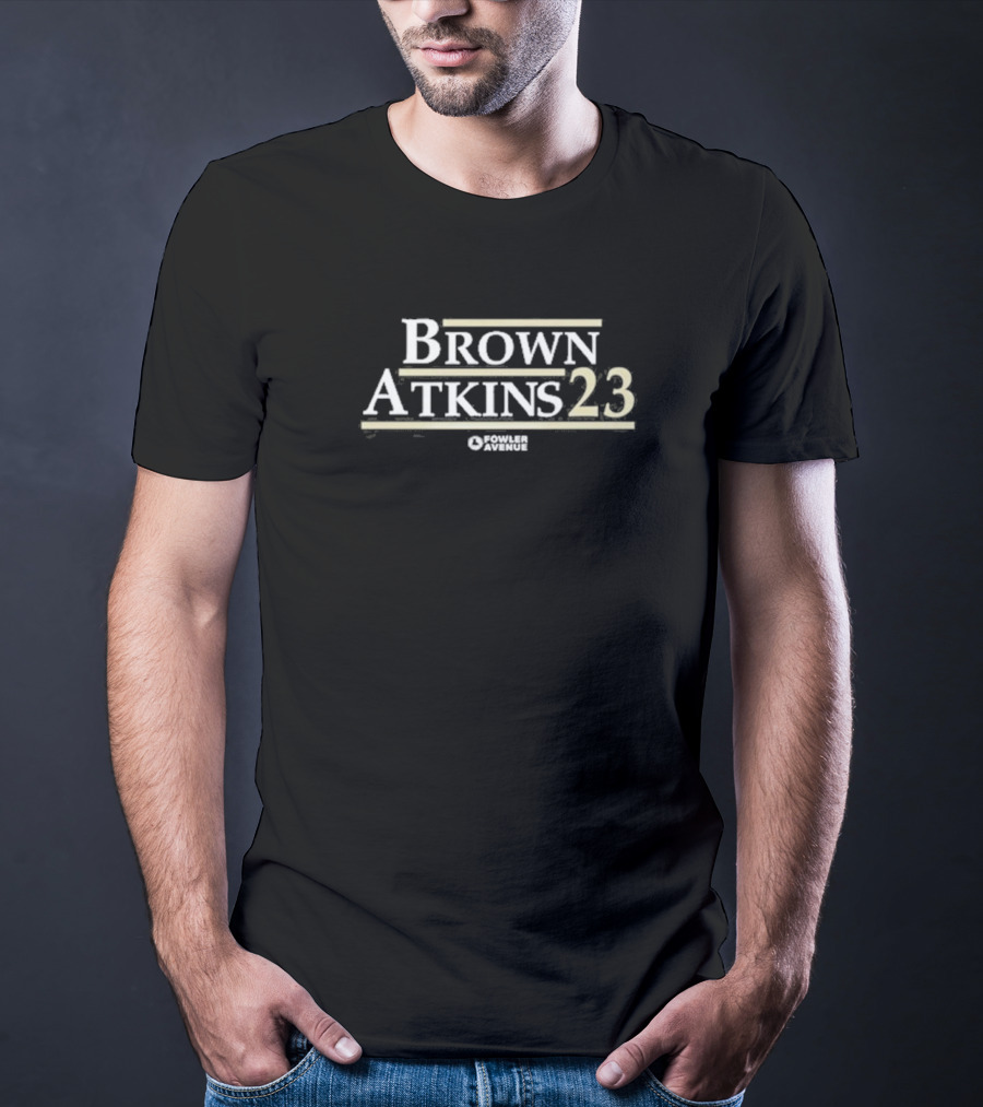 Brown Atkins 23 Fowler Avenue T-Shirt