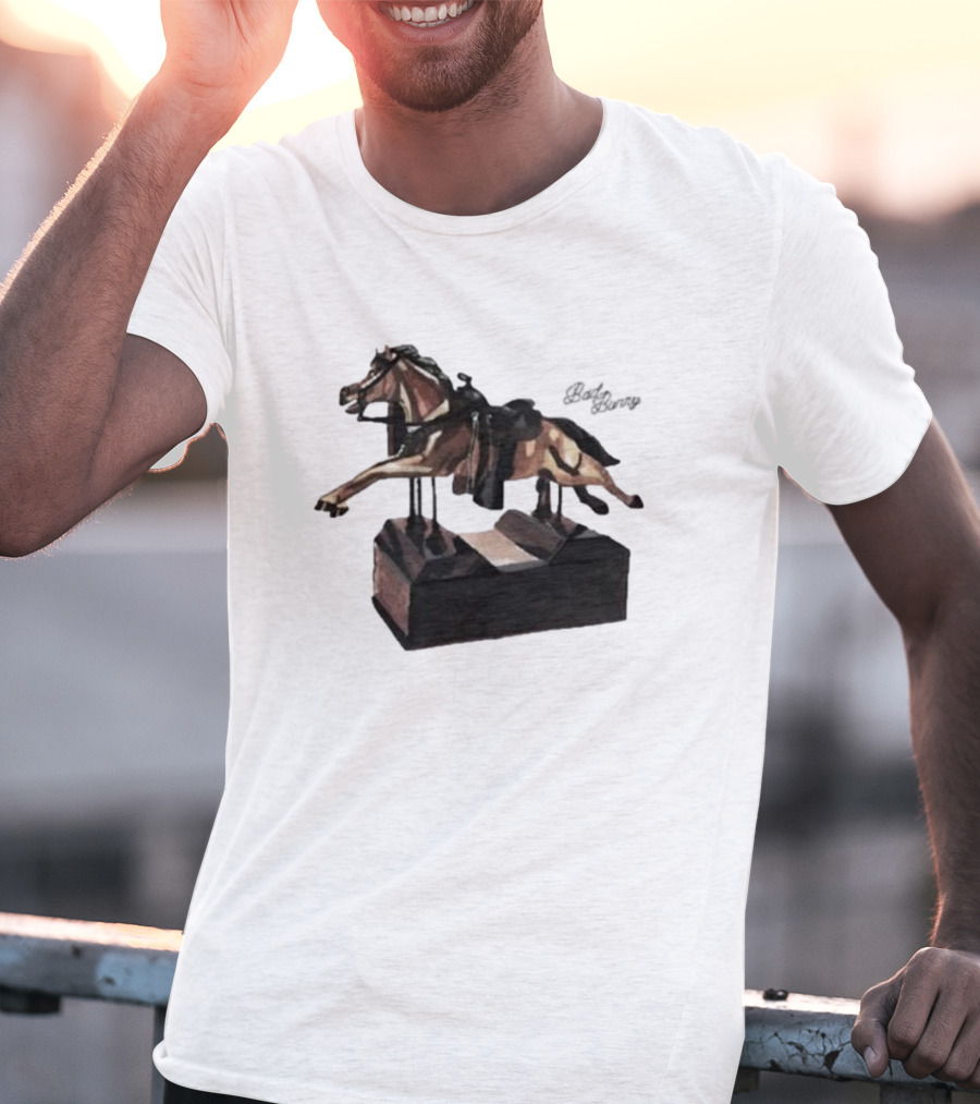 Bad Bunny Un Preview Horse Statue T-Shirt