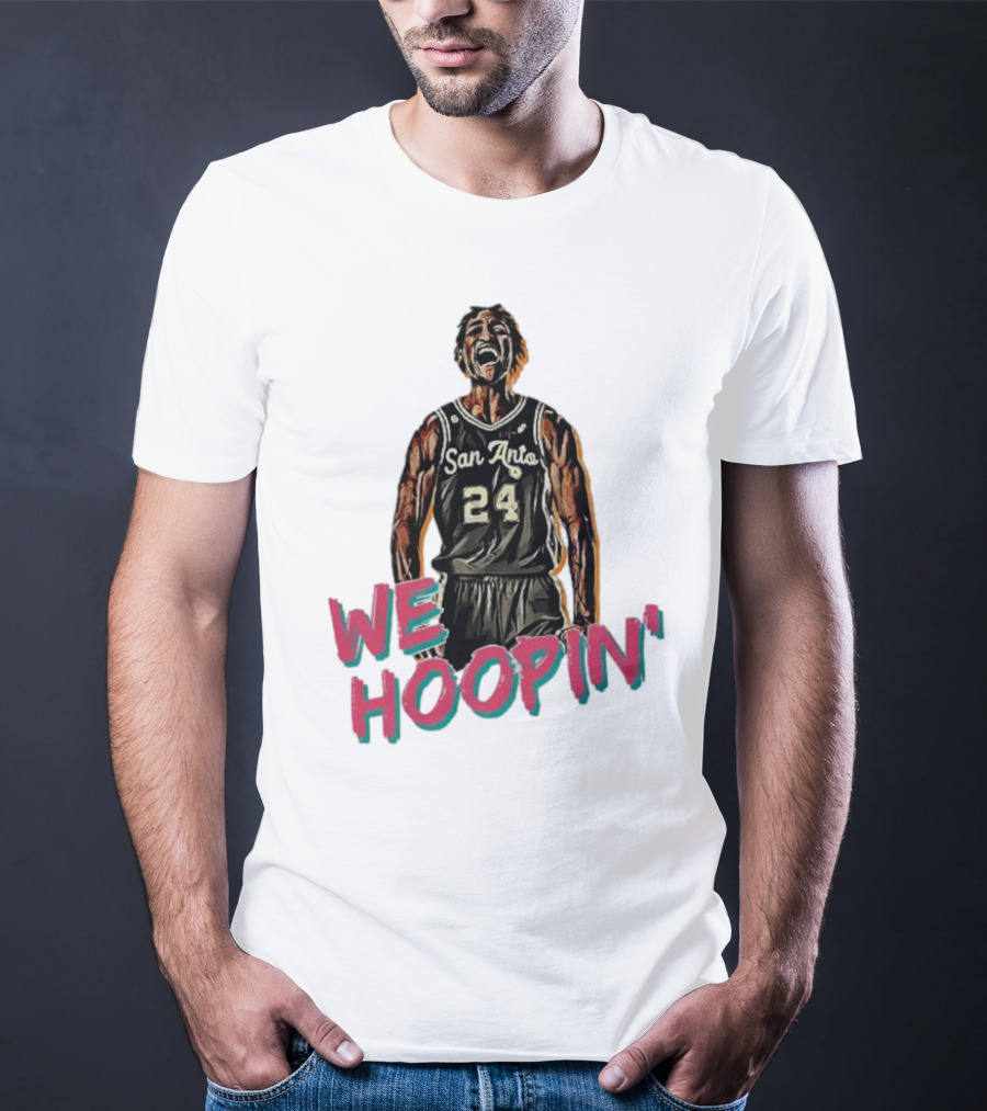 San Anto 24 We Hoopin' Tom Petrini Devo T-Shirt