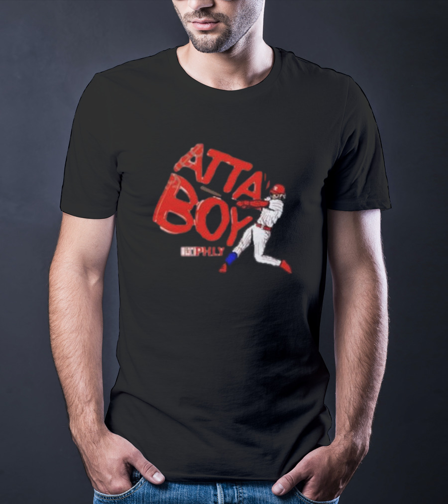 Phlylocker Atta Boy Baseball Phly Red White Player T-Shirt