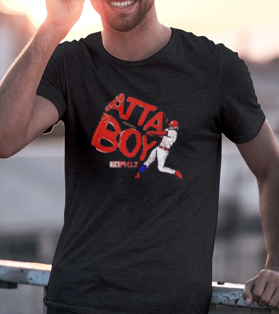 Phlylocker Atta Boy Baseball Phly Red White Player T-Shirt