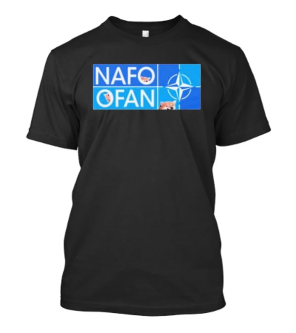 NAFO OFAN Shiba Inu NATO Star Emblem T-Shirt