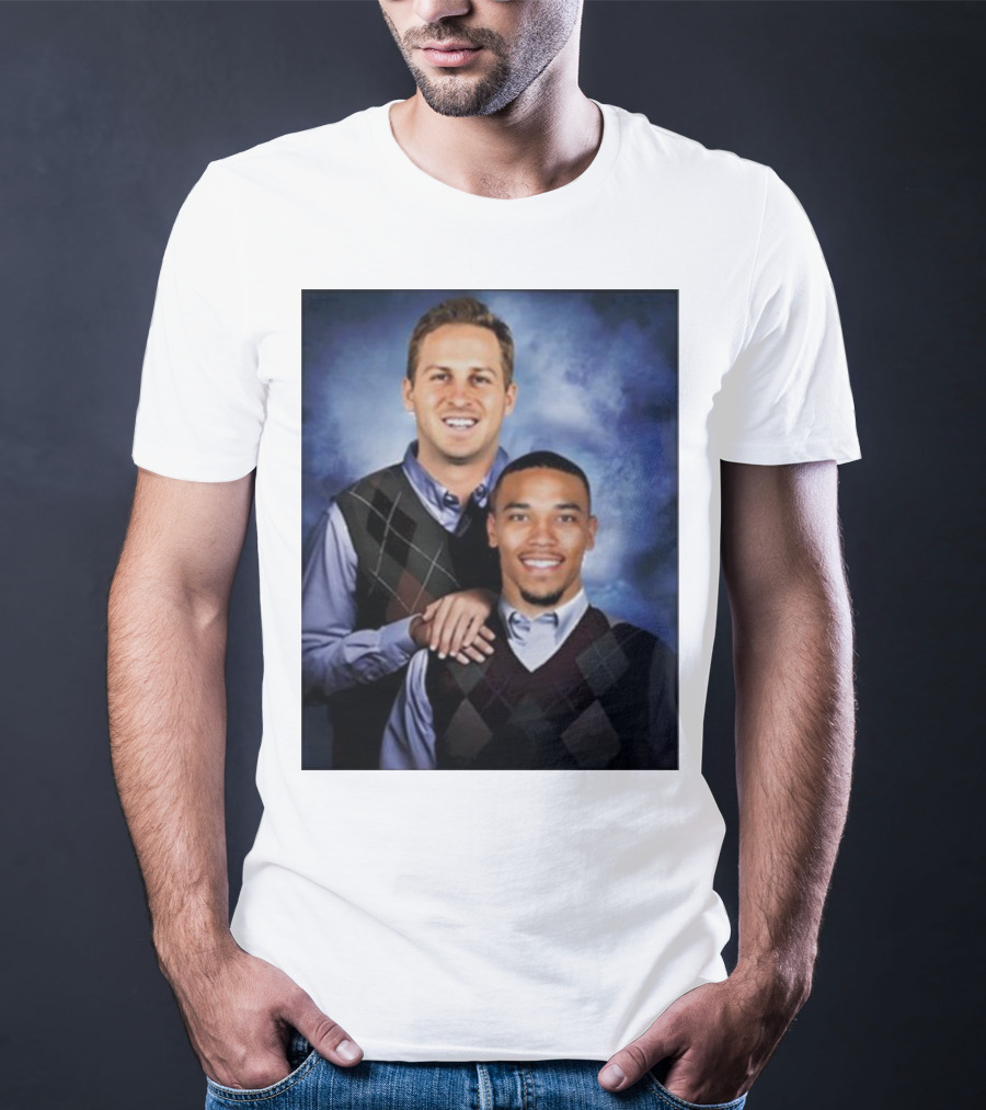The Goff And Amon-Ra Step Brothers Portrait T-Shirt