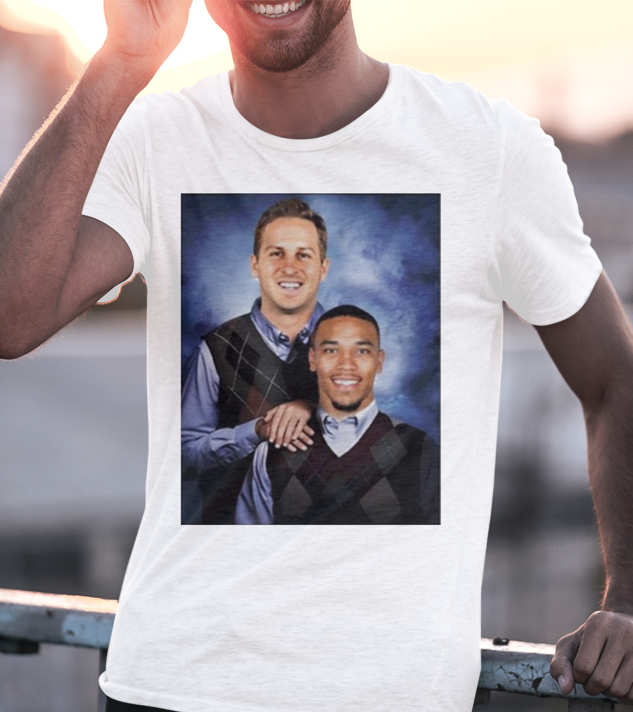The Goff And Amon-Ra Step Brothers Portrait T-Shirt