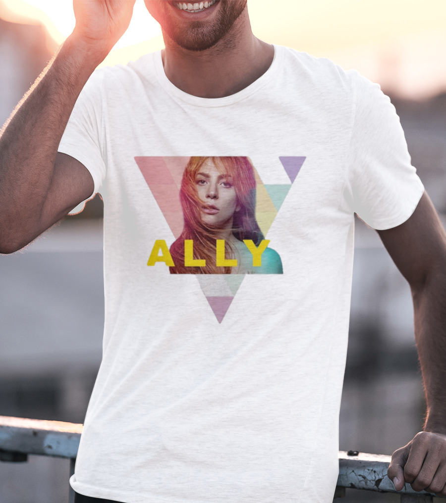 Lady Gaga Ally Pop Merch Triangular T-Shirt