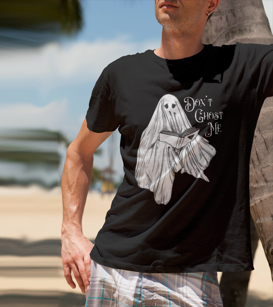 Morbid Don't Ghost Me Halloween Ghost Reading Book T-Shirt