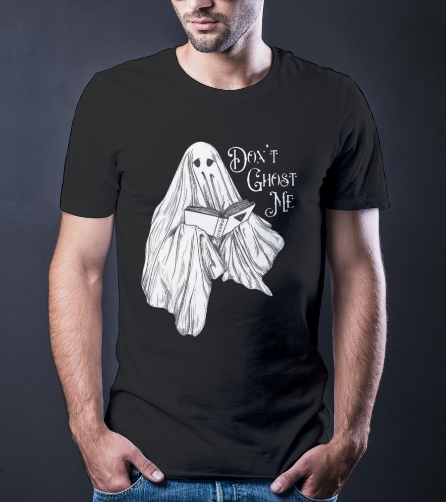 Morbid Don't Ghost Me Halloween Ghost Reading Book T-Shirt