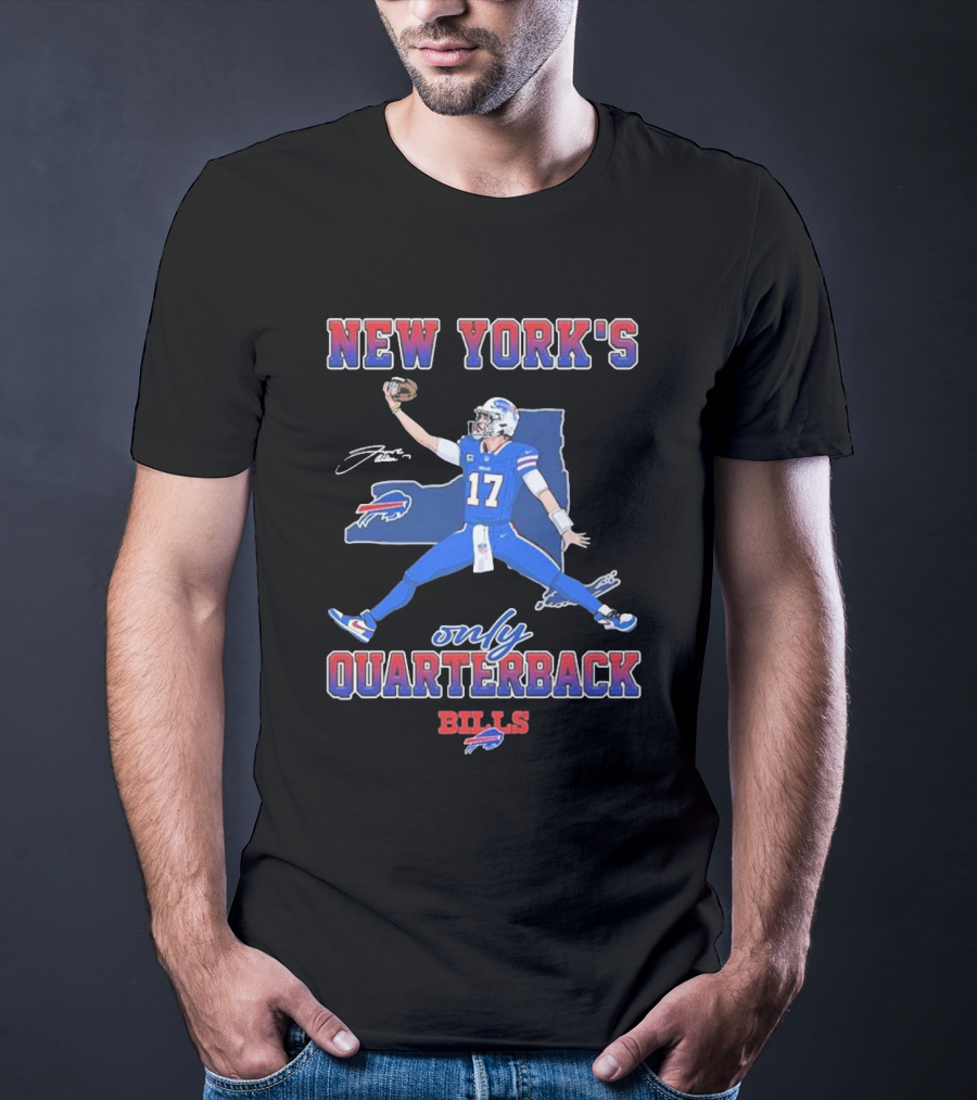 New York's Only Quarterback Buffalo Bills 17 T-Shirt
