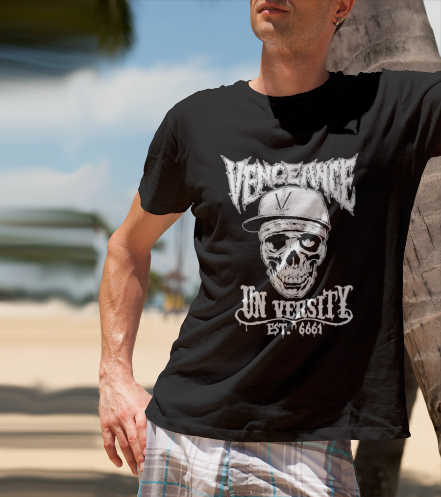 Vengeance University Skull Est. 6661 T-Shirt