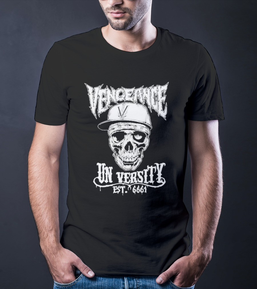 Vengeance University Skull Est. 6661 T-Shirt