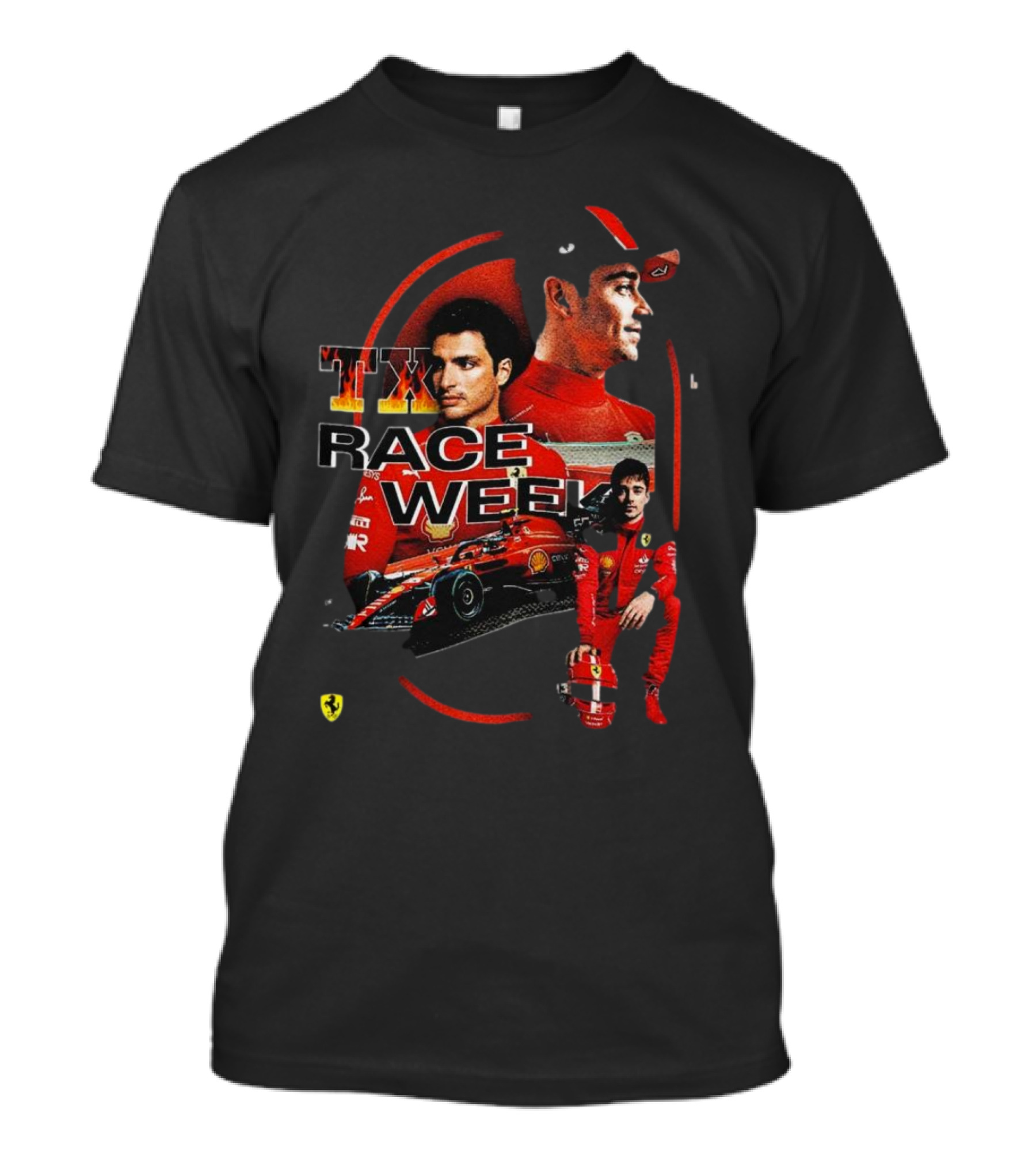 TX Race Week Charles Leclerc Ferrari T-Shirt