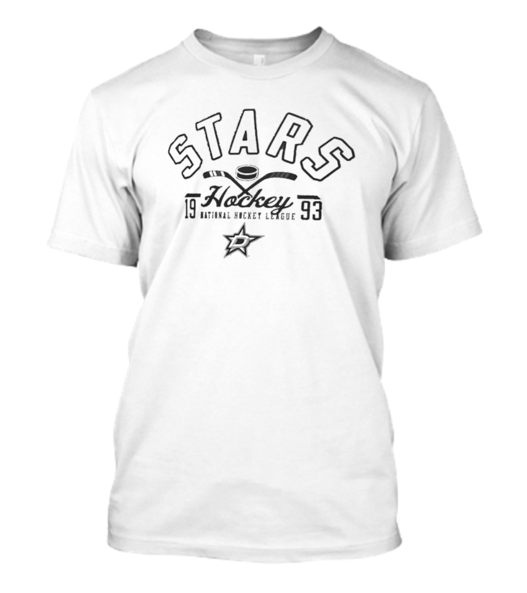 Dallas Stars Hockey 1993 National Hockey League Puck T-Shirt