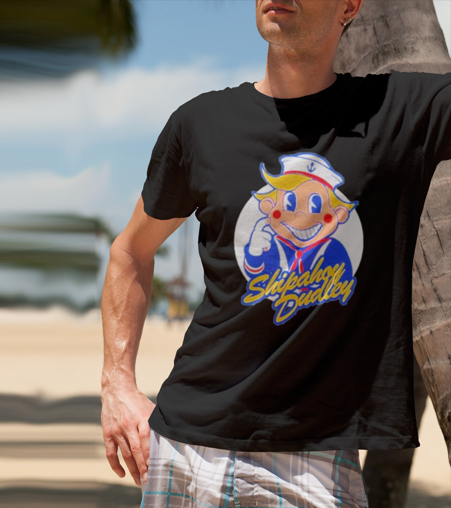 Shipahoy Dudley Sailor Character With Bendy Smile T-Shirt