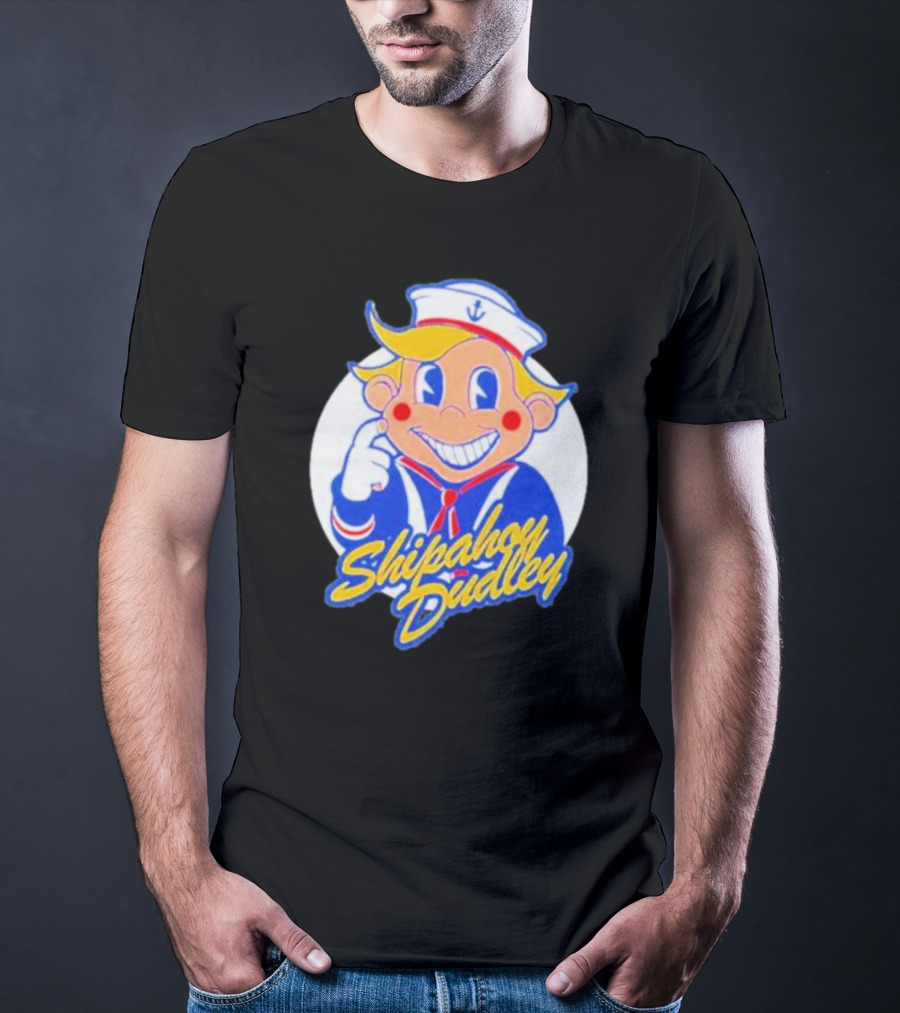 Shipahoy Dudley Sailor Character With Bendy Smile T-Shirt