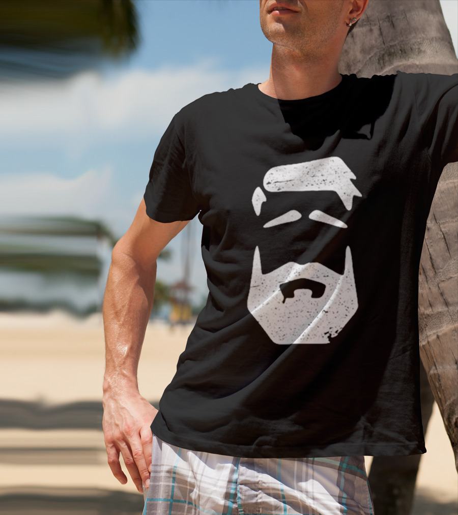 Better Man Beard Textured Face T-Shirt