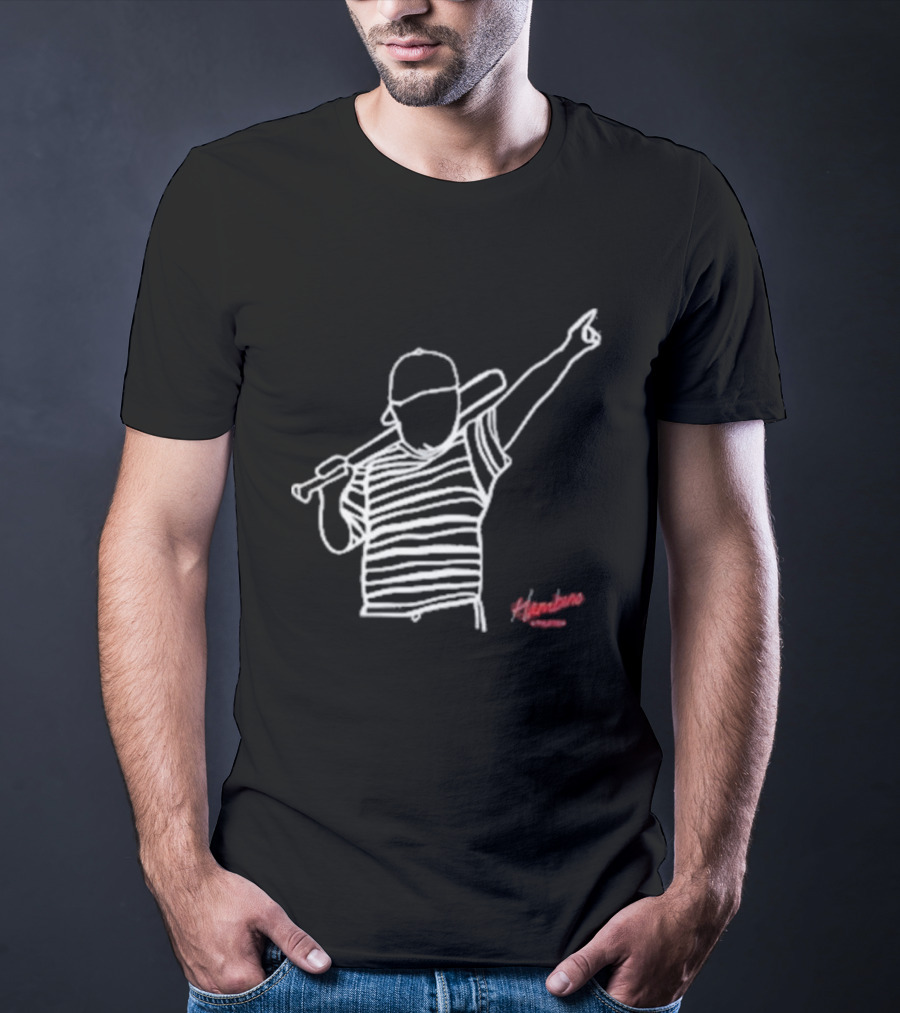 Hambino Athletics Bambino Baseball Outline Iconic Figure T-Shirt