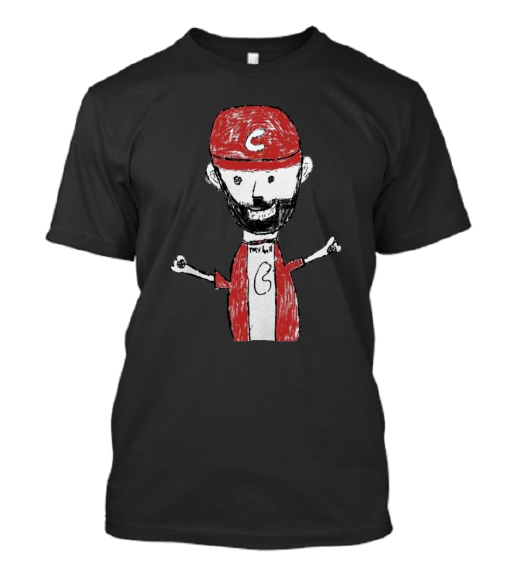 Liam Castellanos Cartoon Character With C Logo On Red Cap T-Shirt