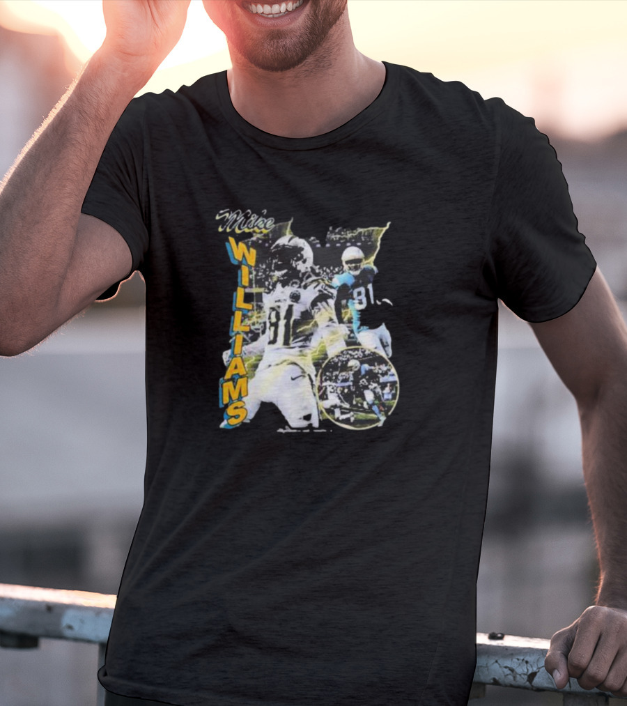 Mike Williams 81 Vintage Football Action Retro T-Shirt