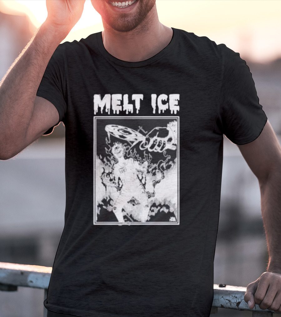 Melt Ice Punkwithacamera Fiery Record Flame T-Shirt