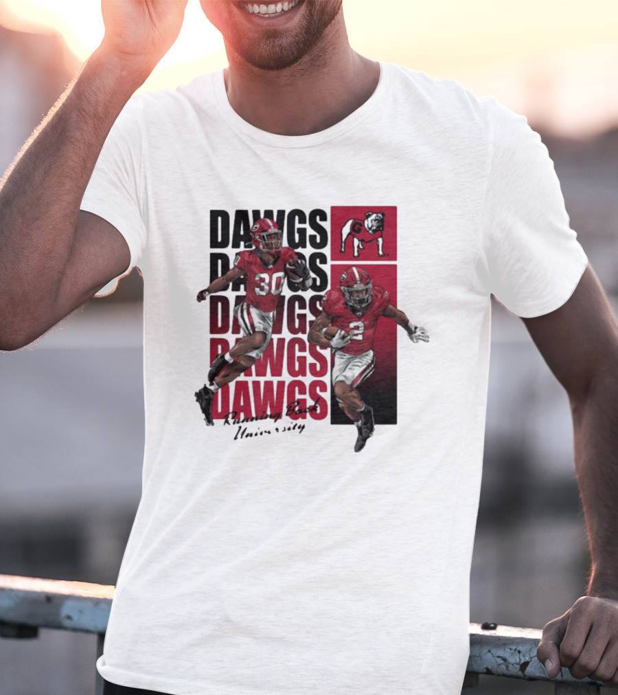 Dawgs Kendall Milton Daijun Edwards RBU Dawgs Football T-Shirt