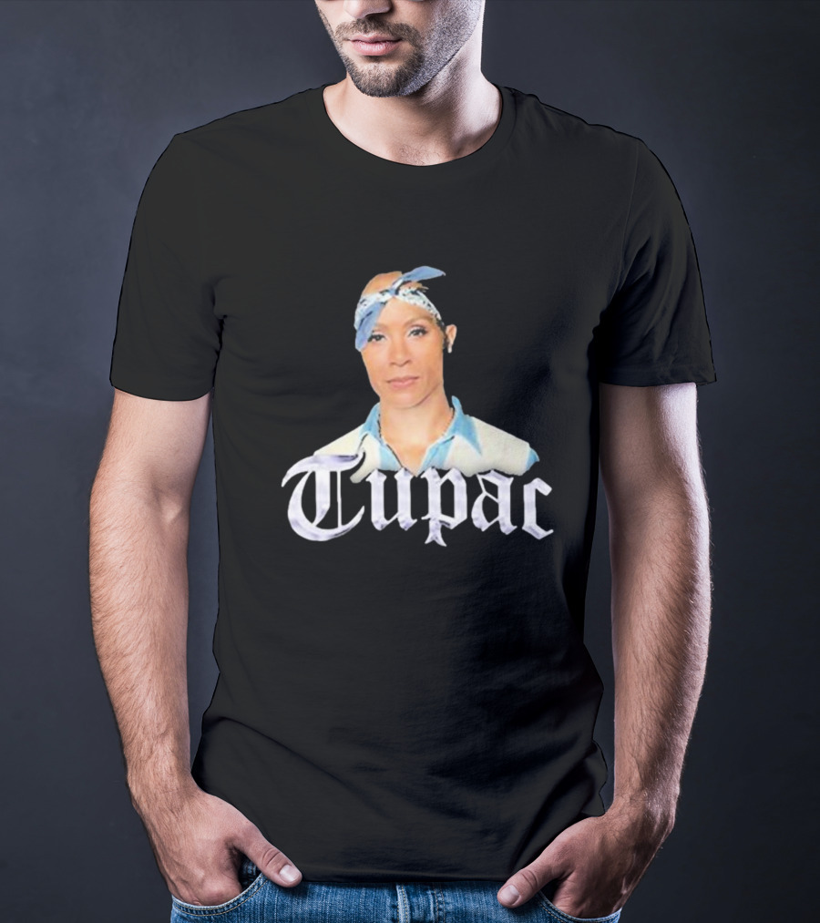 Tupac Blue Bandana Bust T-Shirt