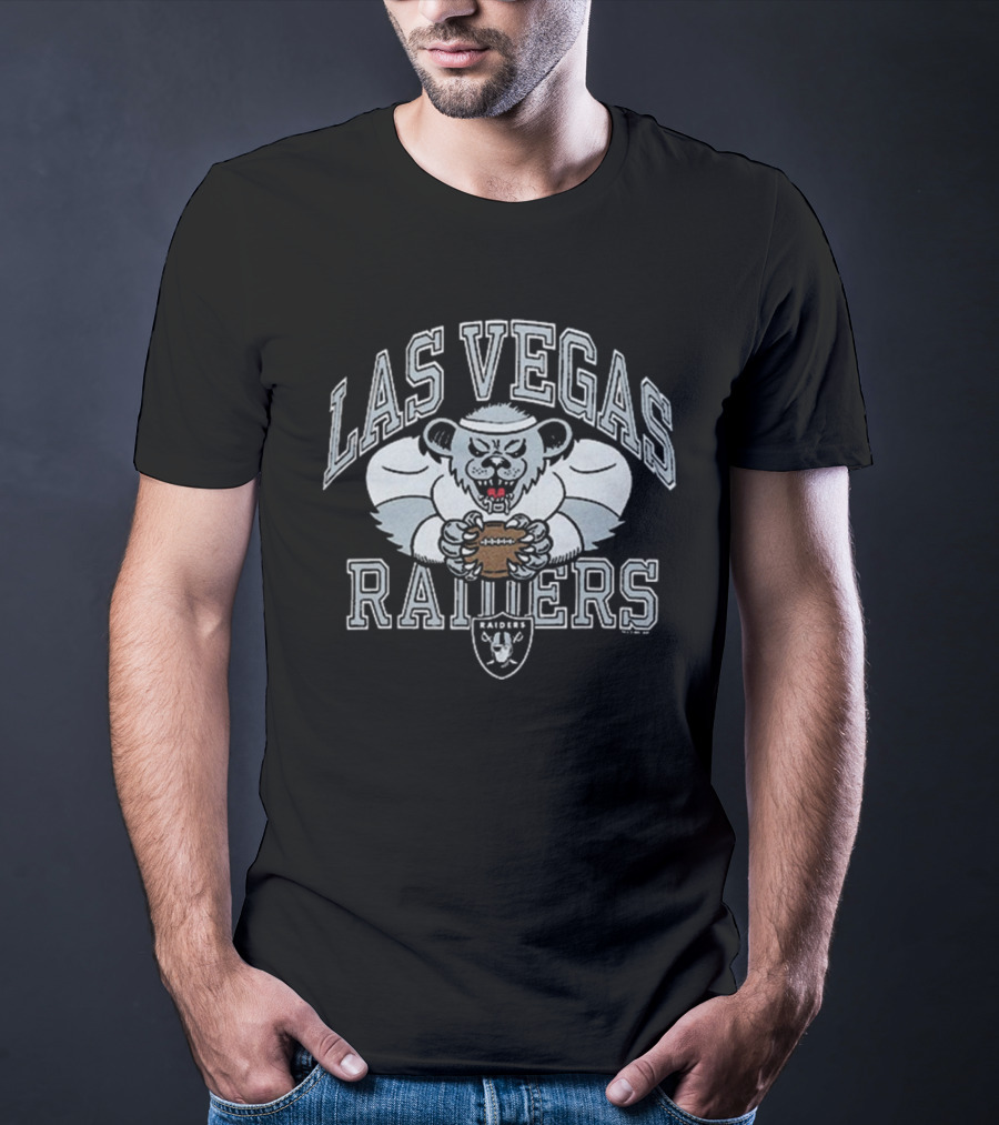 Las Vegas Raiders Grateful Dead Bear NFL Collaboration T-Shirt