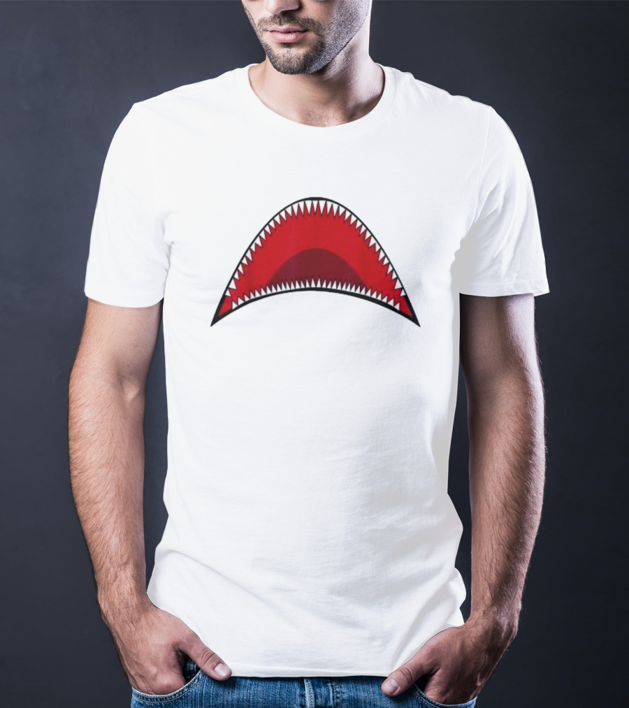 Shark Mouth Teeth Graphic Apparel Bape Icon T-Shirt