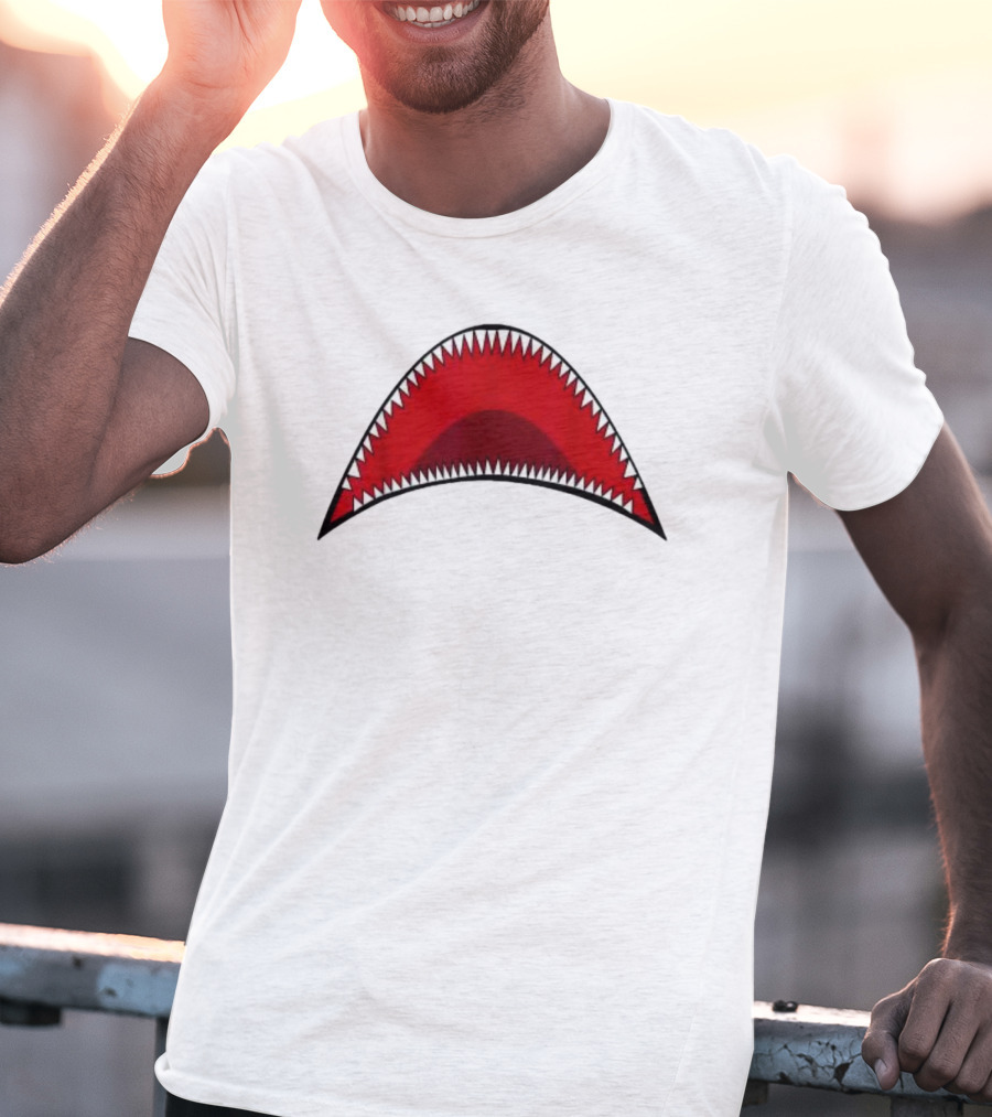 Shark Mouth Teeth Graphic Apparel Bape Icon T-Shirt