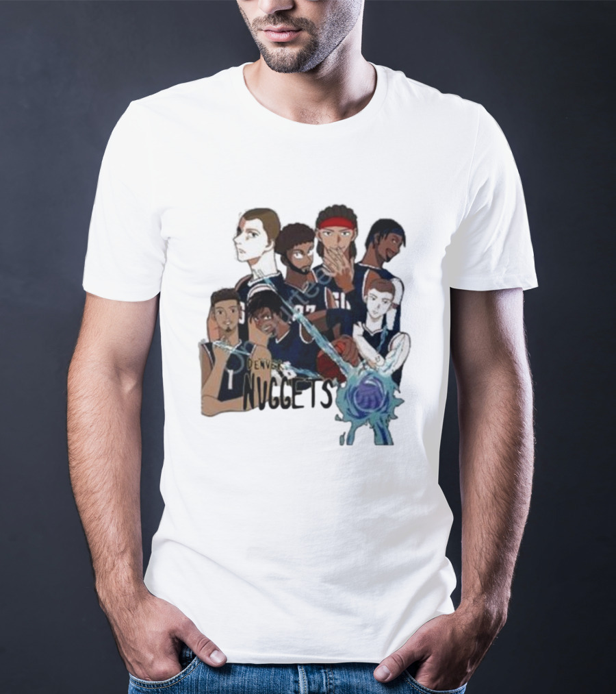 Denver Nuggets Jjk Jujutsu Kaisen Anime Crossover Fan Merch T-Shirt