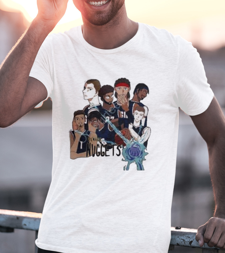 Denver Nuggets Jjk Jujutsu Kaisen Anime Crossover Fan Merch T-Shirt