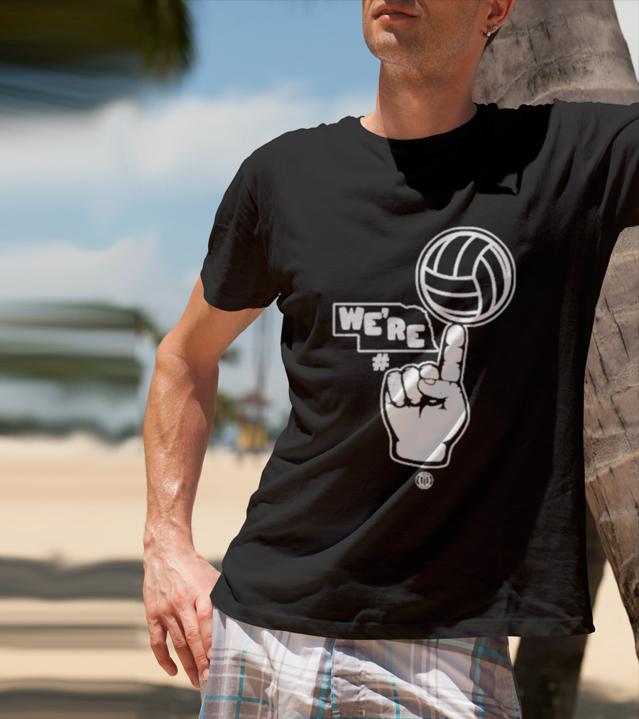 Triple B We’re Number One Volleyball Finger Gesture T-Shirt