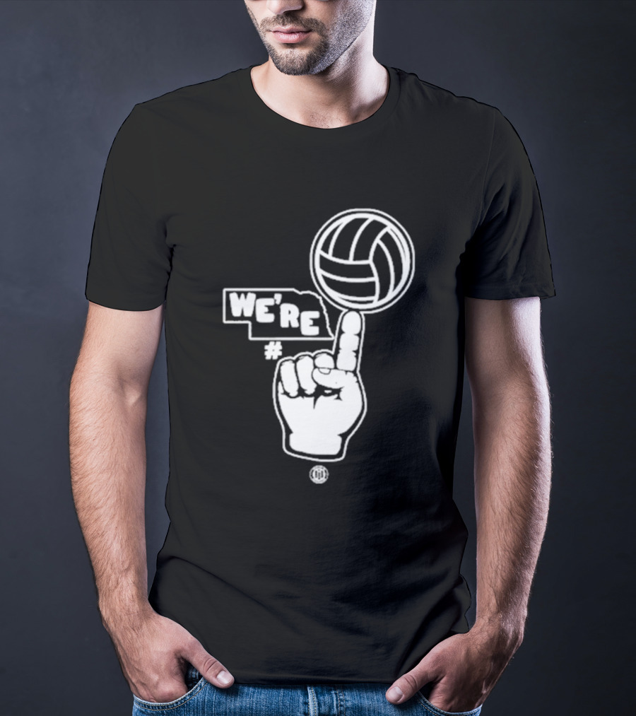 Triple B We’re Number One Volleyball Finger Gesture T-Shirt