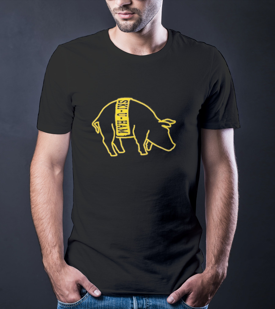 Ski-U-Ham Bacon Is Back Pig Outline T-Shirt