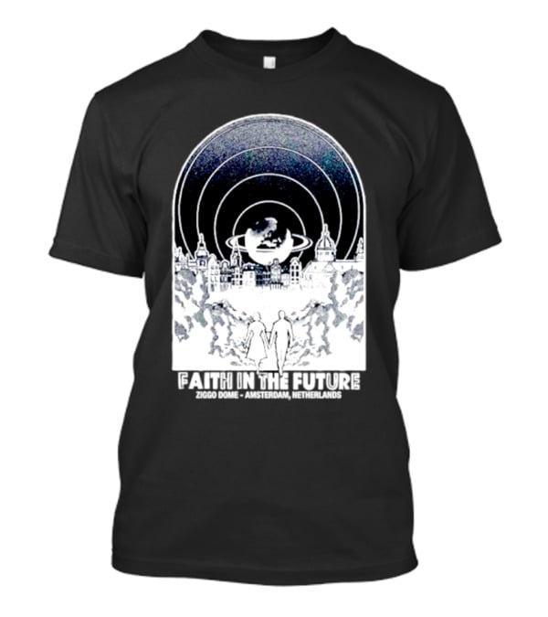 Faith In The Future Ziggo Dome Amsterdam Netherlands Planetary Skyline Tour T-Shirt