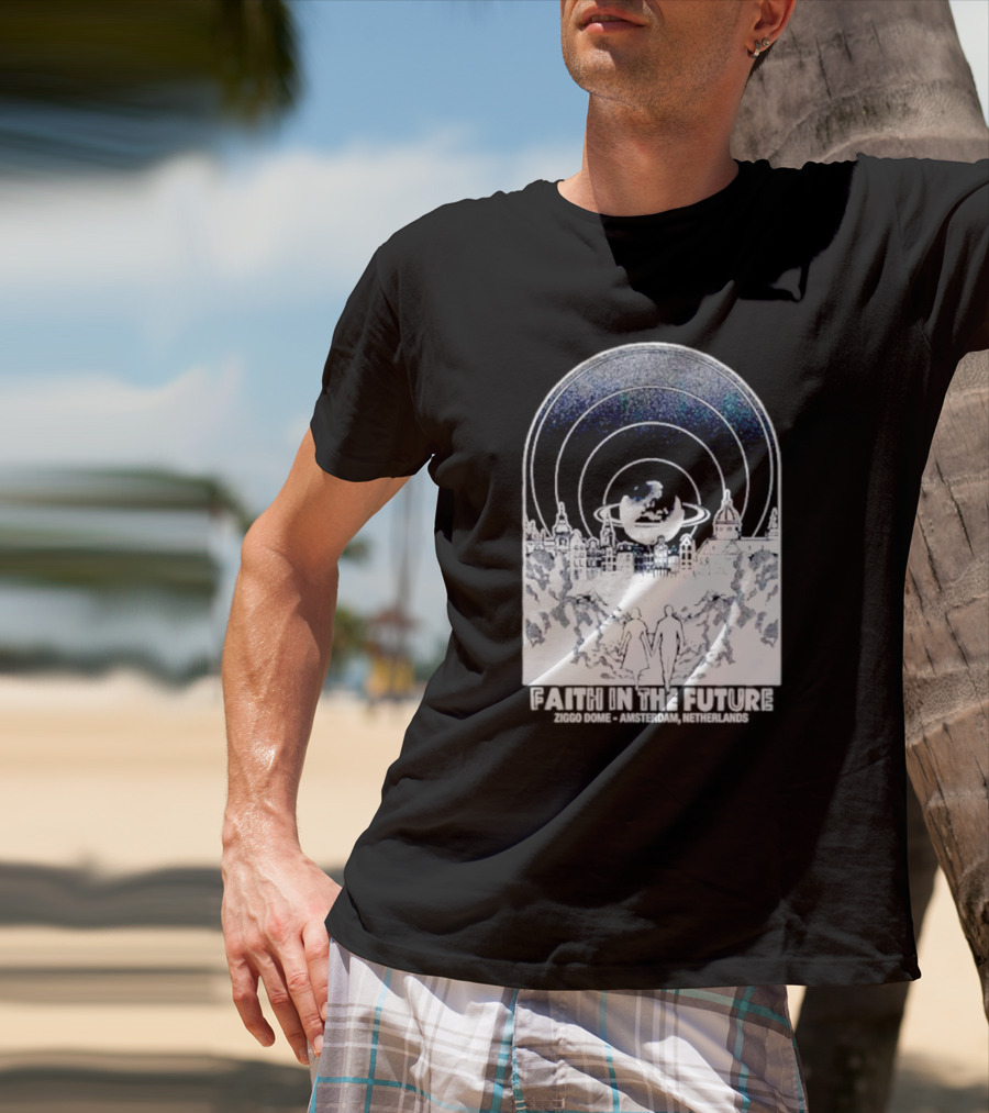 Faith In The Future Ziggo Dome Amsterdam Netherlands Planetary Skyline Tour T-Shirt