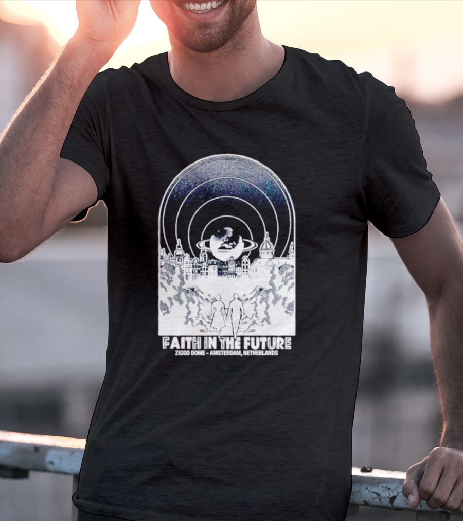 Faith In The Future Ziggo Dome Amsterdam Netherlands Planetary Skyline Tour T-Shirt