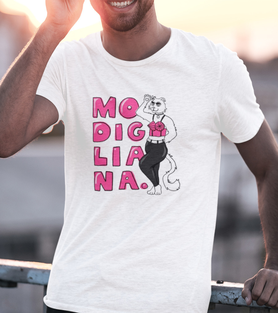 Modigliana Cat Fashion Style T-Shirt