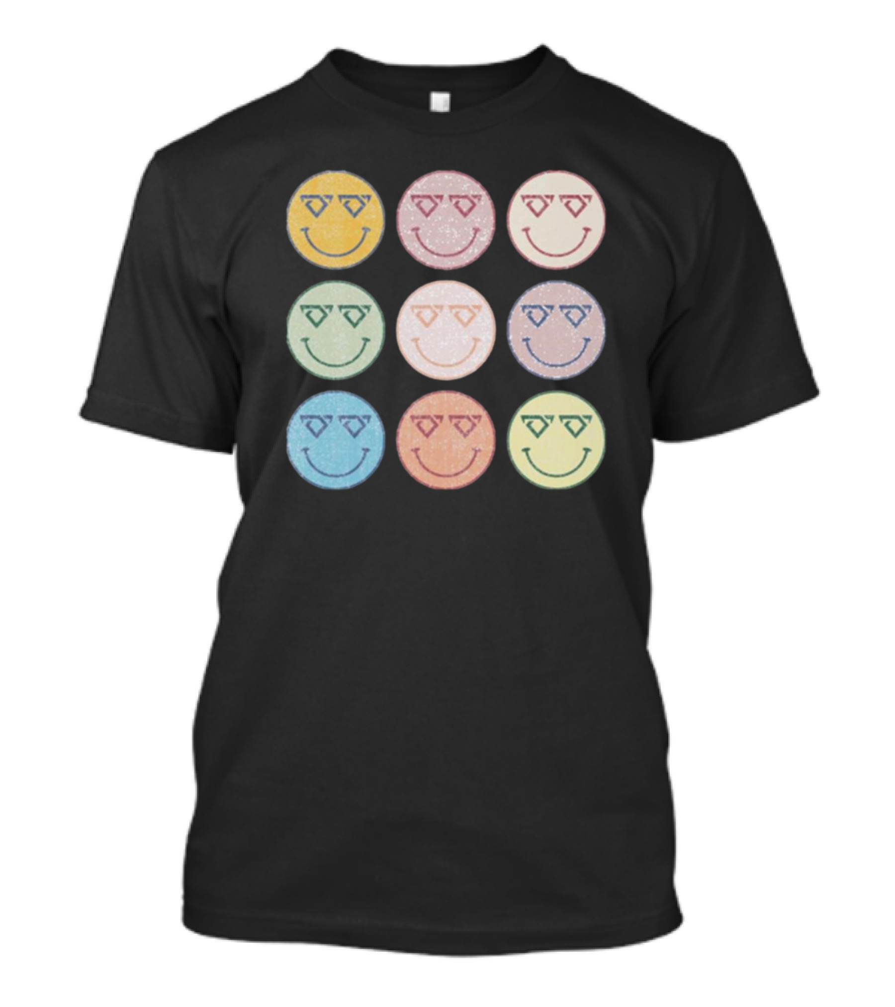 Cody Johnson Cojo Smiley Sunglasses Nine Colorful Faces T-Shirt