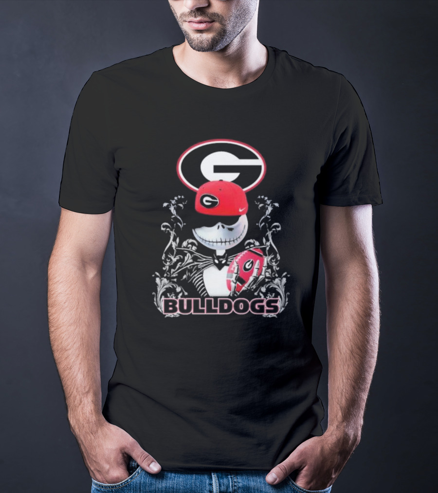 Jack Skellington Georgia Bulldogs Hat Bulldogs T-Shirt