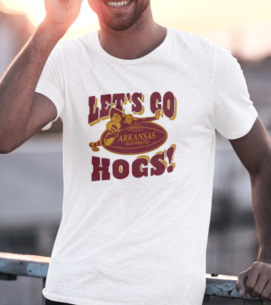 Let's Go Hogs Arkansas Razorbacks Stiff Arm T-Shirt
