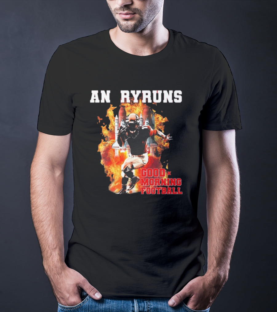 Angry Runs Good Morning Football Explosive Football Action T-Shirt