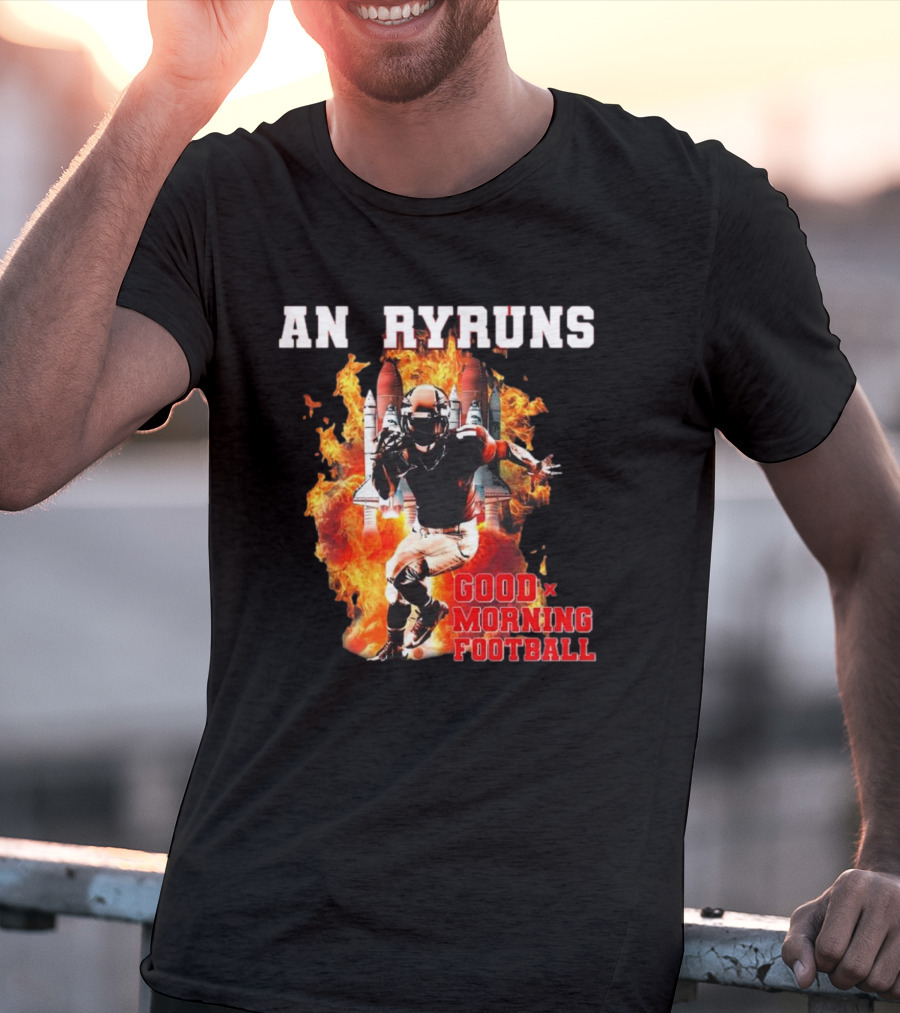 Angry Runs Good Morning Football Explosive Football Action T-Shirt