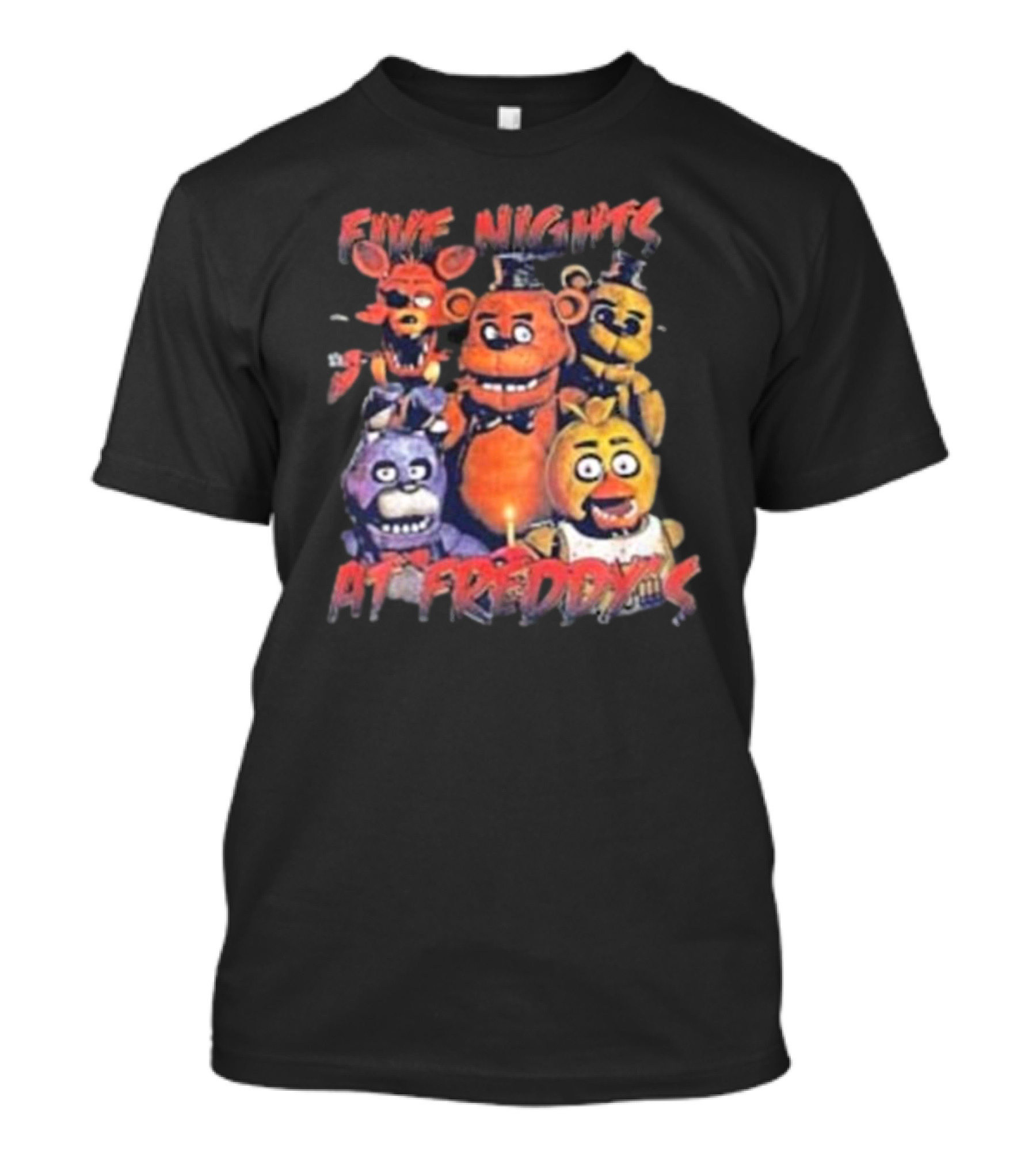 Five Nights At Freddy's FNAF Meme Movie Game Characters Mens Womens T-Shirt