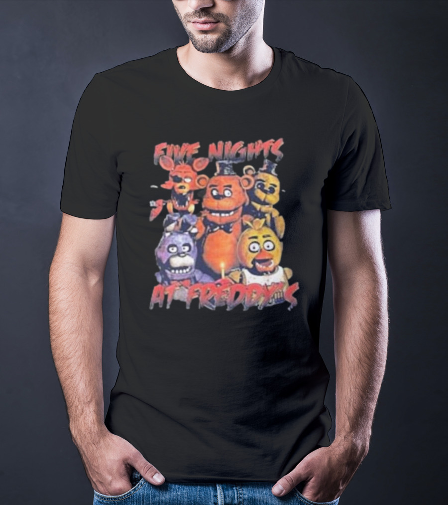 Five Nights At Freddy's FNAF Meme Movie Game Characters Mens Womens T-Shirt