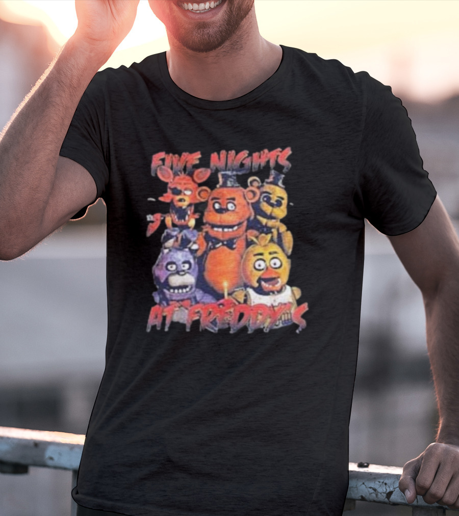 Five Nights At Freddy's FNAF Meme Movie Game Characters Mens Womens T-Shirt