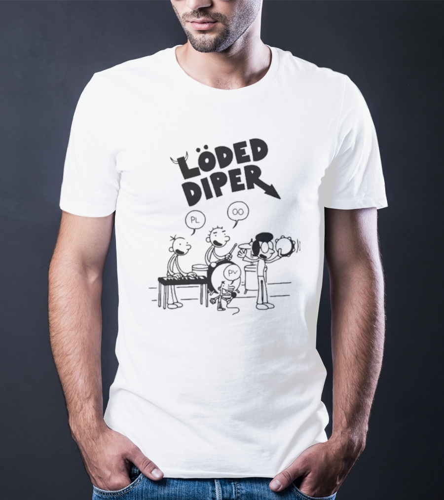 Löded Diper Rodrick Heffley Band Comic Löd Drear PL OO PV T-Shirt