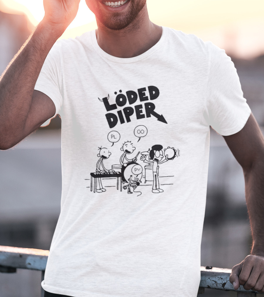 Löded Diper Rodrick Heffley Band Comic Löd Drear PL OO PV T-Shirt
